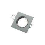 GHIERA QUADRATA CROMATA FISSA PORTAFARETTO GU10 MR16 82 X 82MM