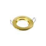 GHIERA ROTONDA ORO LUCIDO FISSA PORTAFARETTO GU10 MR16