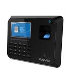 Terminale di controlli di accessi e presenza - Anviz. Impronte touch, schede RFID e tastiera. 3000 impronte/schede, 50000 registri. TCP/IP, WiFi, USB, RS485, RS232. 1 uscita di relé. Entrata/uscita Wiegand 26. 16 stati autodefiniti. 16 gruppi di accesso,