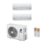 CLIMATIZZATORE ZEPHIR DUAL UNITA' ESTERNA ZDUO9+12WFMY24UE + SPLIT ZDUO9000WFMY24UI 9000 BTU + ZDUO12000WFM24UI 12000 BTU