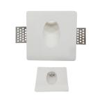 FARETTO IN GESSO LED CREE 1W SEGNAPASSO 100 X 100 X 45 MM