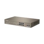 Switch Unmanaged 8GE + 2SFP 8 porte PoE G1110P-8-150w