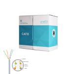 Cavo ethernet CAT6 UTP PVC 8 poli,CCA Rame Allumin.100metri
