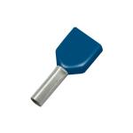 PUNTALE TERMINALE DOPPIO TWIN 2 X 2.5/N BLU