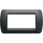 living int.- placca 4P plastica acciaio s.