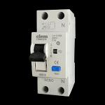 INTERRUTTORE DIFFERENZIALE MAGNETOTERMICO 1P+N, 30mA, 10A curva C, 6 kA, tipo AC