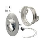 GHIERA TONDA BASCULANTE ALLUMINIO SPAZZOLATA - GU 5.3