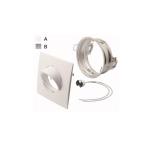 GHIERA QUADRATA BASCULANTE BIANCA + GU5.3