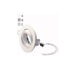 GHIERA TONDA ORIENTABILE REGOLABILE BIANCA+GU5.3