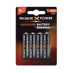 PILE BATTERIE ALCALINE BLISTER 4 PEZZI AA STILO 1.5V X POWER LR06