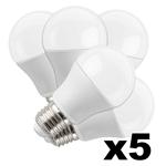 KIT 5 LAMPADINE LED A70 E27 15W LUCE CALDA 3000K 1200LM 25000H OPTONICA