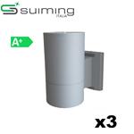 KIT 3 FARI LED DA ESTERNO 10W LUCE FREDDA 6500K 390LM IP65 SUIMING