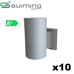 KIT 10 FARI LED DA ESTERNO 10W LUCE FREDDA 6500K 390LM IP65 SUIMING