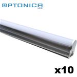 KIT 10 TUBI LED T5 87 CM 12W LUCE BIANCO CALDO 2700K 960LM 120° OPTONICA