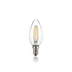 LAMPADINA FILAMENTO LED E14 - OLIVA - 4W 4000K 490LM - VETRO TRASPARENTE