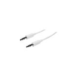 CAVO AUDIO STEREO SPINA JACK 3,5MM / SPINA JACK 3,5MM 0,5M COLORE BIANCO