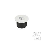 FARETTO LED SEGNAPASSO DA INCASSO ROTONDO 3W COB VT-1109 RD BIANCO 4000K